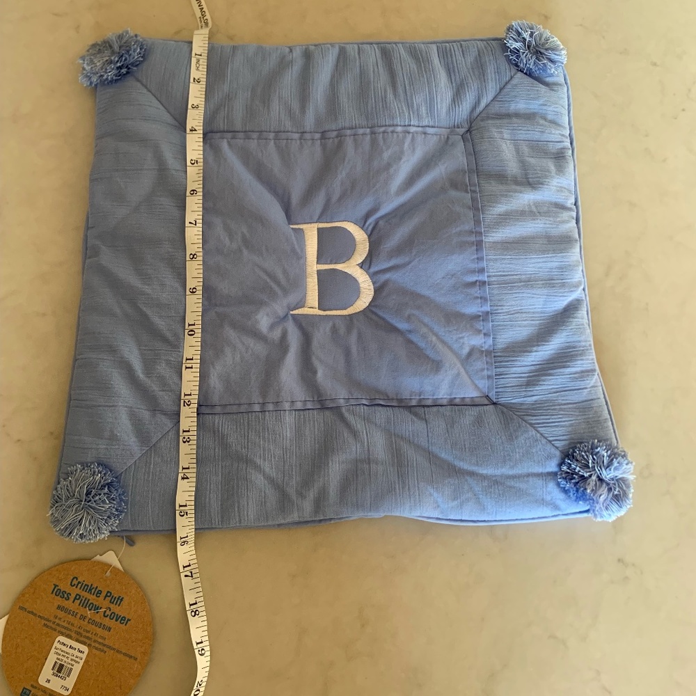 Pottery Barn Teen Crinkle Puff Toss Pillow Cover - Picture 4 of 4